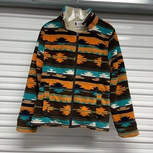 Outback Trading Company DAWN Fleece Aztec Sherpa Full Zip‎ Jacket. #236